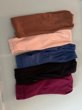5 Stretchy Soft Non-slip Headbands